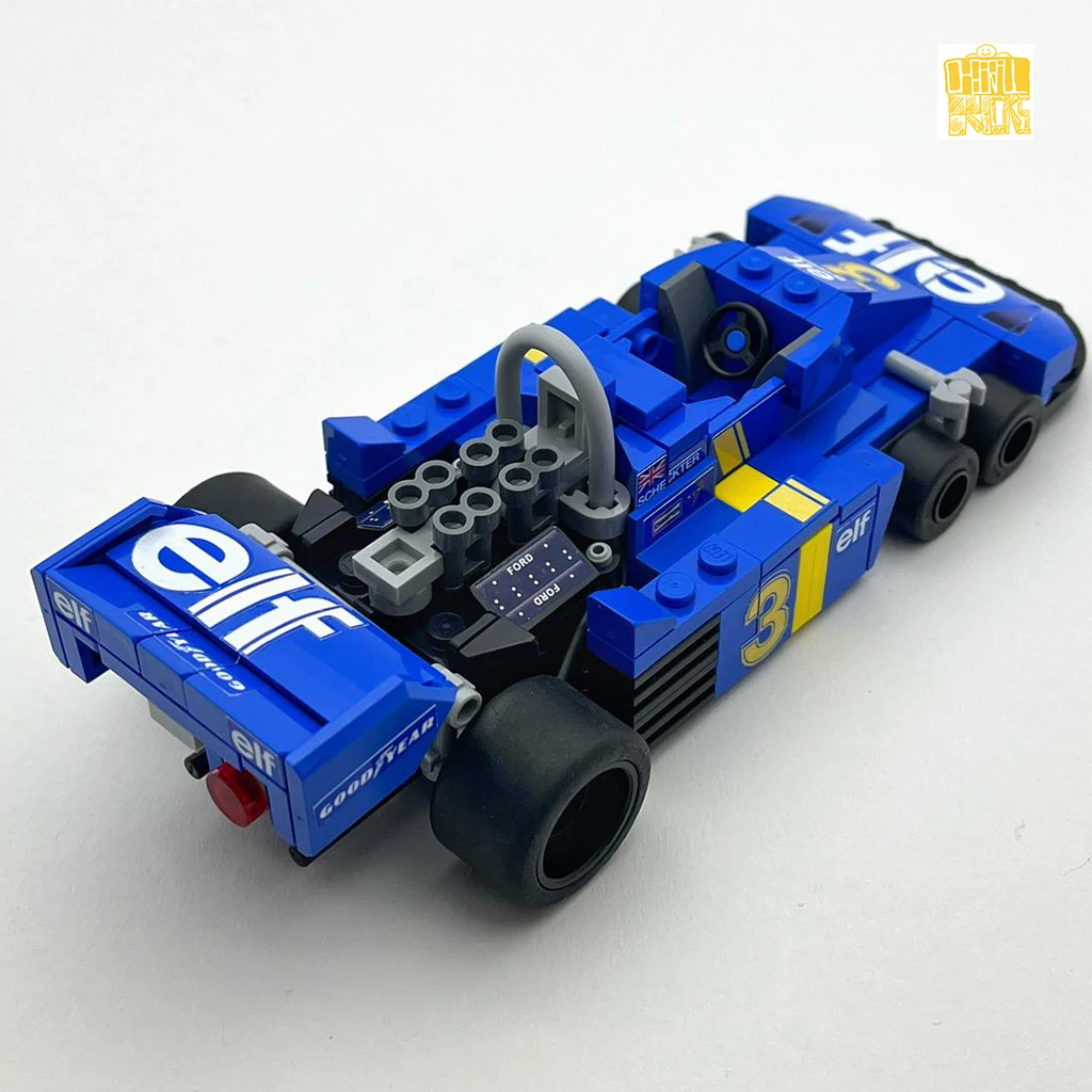 MOC-42920 P34 coche de carreras escala 1:27 modelo con dibujos en PDF bloques de construcción niños DIY juguetes cumpleaños regalos de navidad