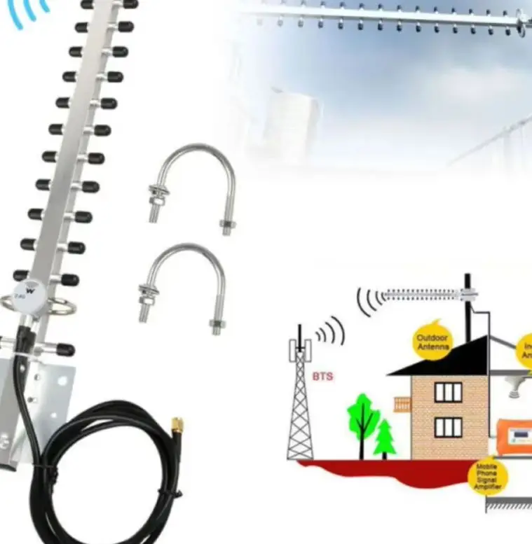 25dBi Outdoor Directional Signal Antenna, High Gain For Yagi WiFi Antenna, 2400-2500MHz, Suitable For Wireless Routers