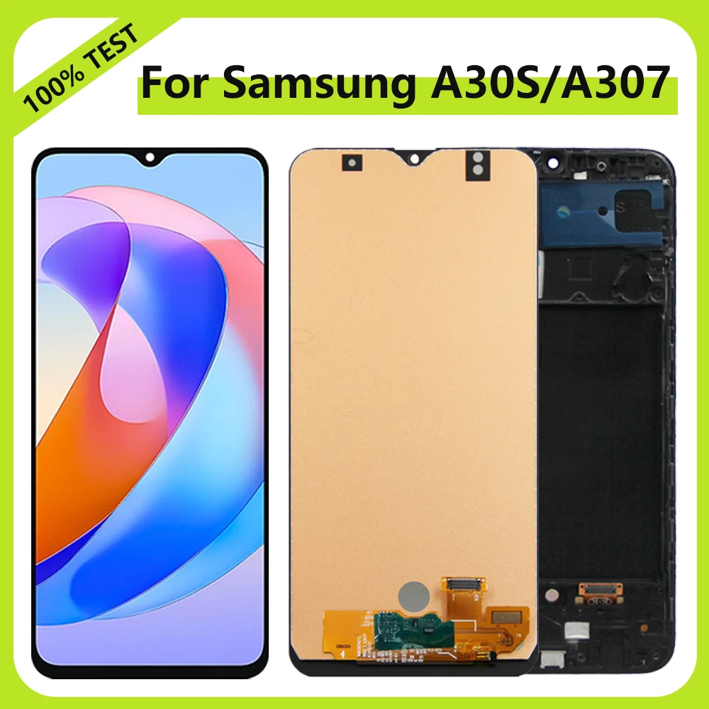 A30S TFT LCD Display Screen For Samsung Galaxy A307F A307G LCD Display Screen Replacement Digitizer Assembly With frame