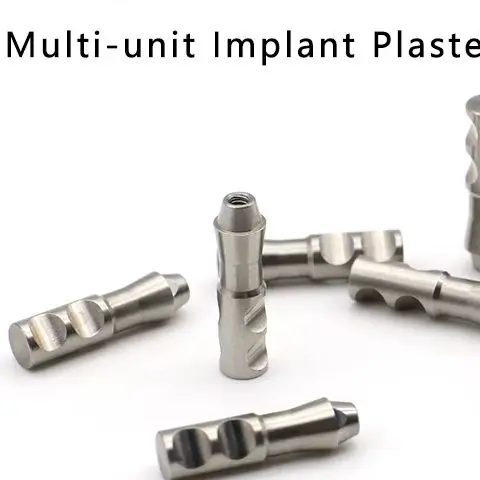 2pcs Dental Multi-unit  Analog MU Plaster Dental Multi unit  Implant Compatible with ITI/OSS/DEN