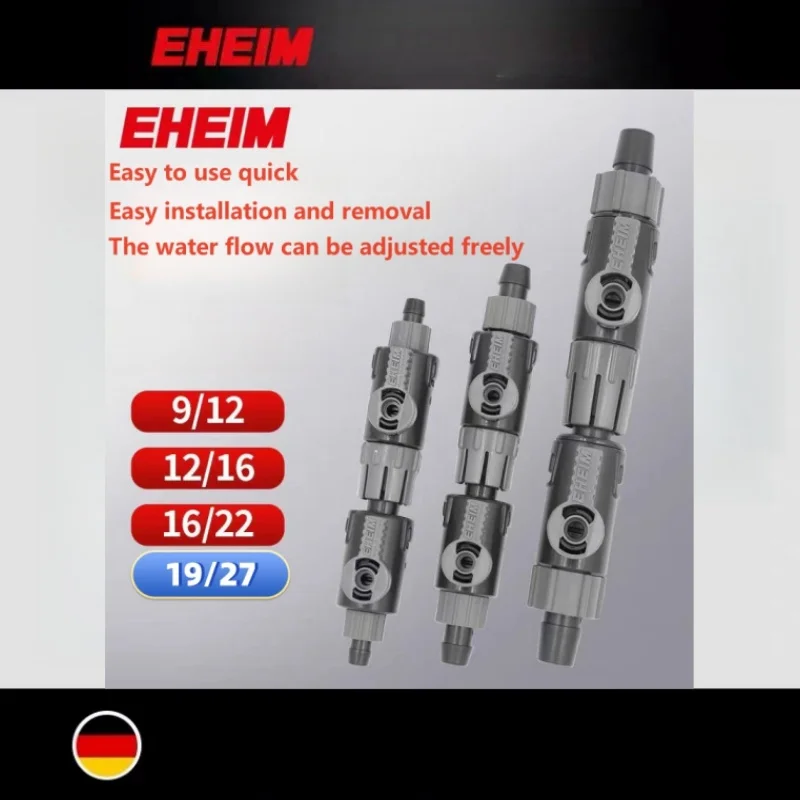 EHEIM DOUBLE TAP with quick COUPLING AQUARIUM FILTER release coupling Llave doble 9/12mm(S) 12/16mm(M) 16/22mm(L)