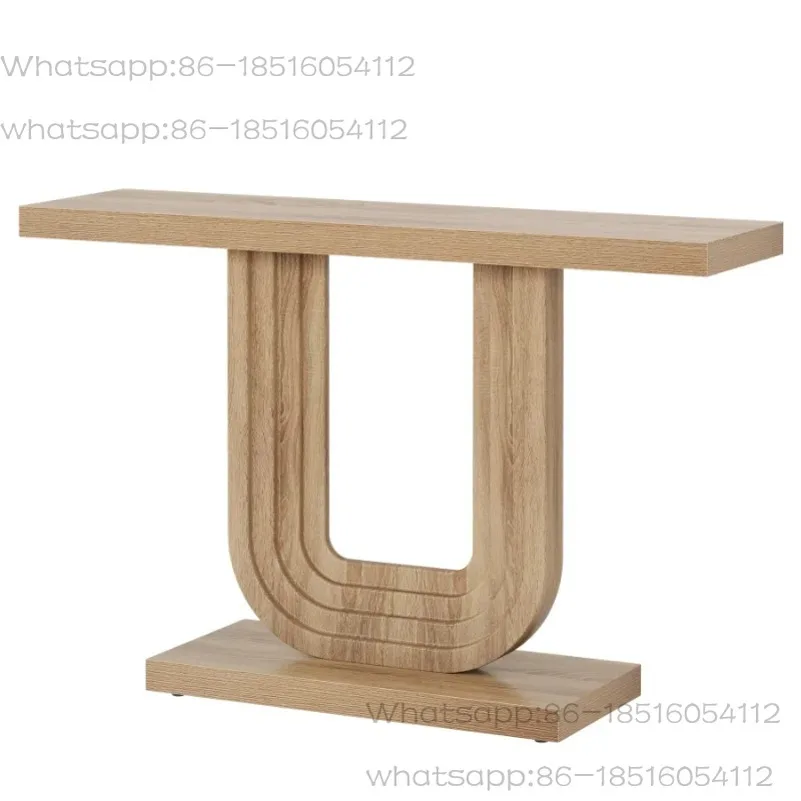 

New Arrival Living Room Furniture Nordic Design Antique 100cm Classic Wood Brown Hallway Wooden Console Tables for Entrance