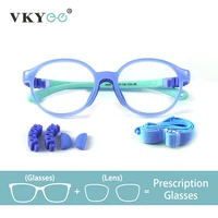 VICKY-gafas simples de silicona para niños, patillas elásticas extraíbles, gafas antiluz azul, prescripción personalizable 9028