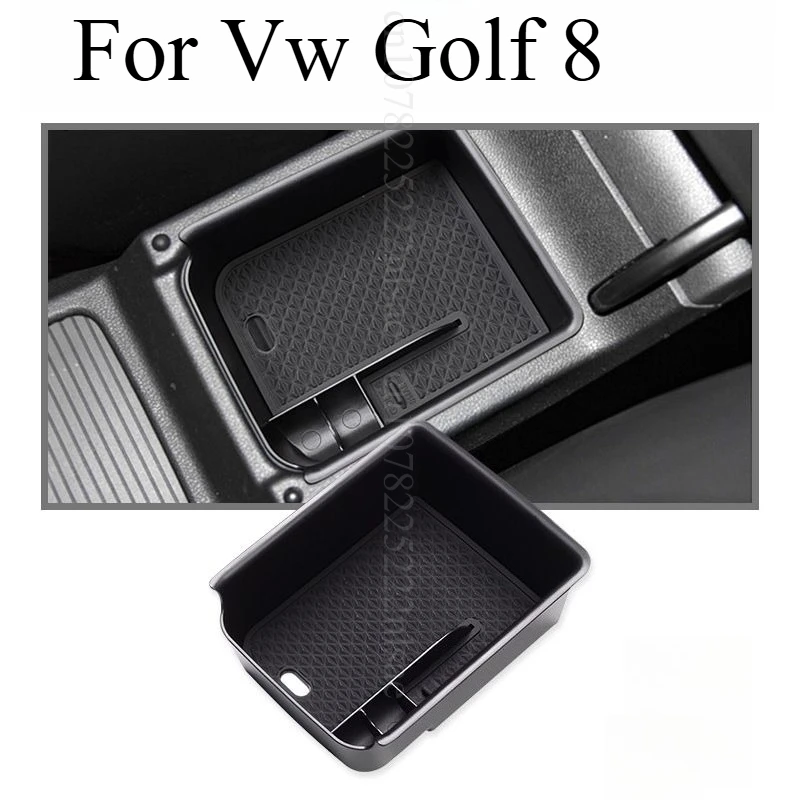 For Vw Golf 8 Armrest Storage Box Organizer Car Interior Accessories Practical Tray To Keep Essentials Tidy Efficiently