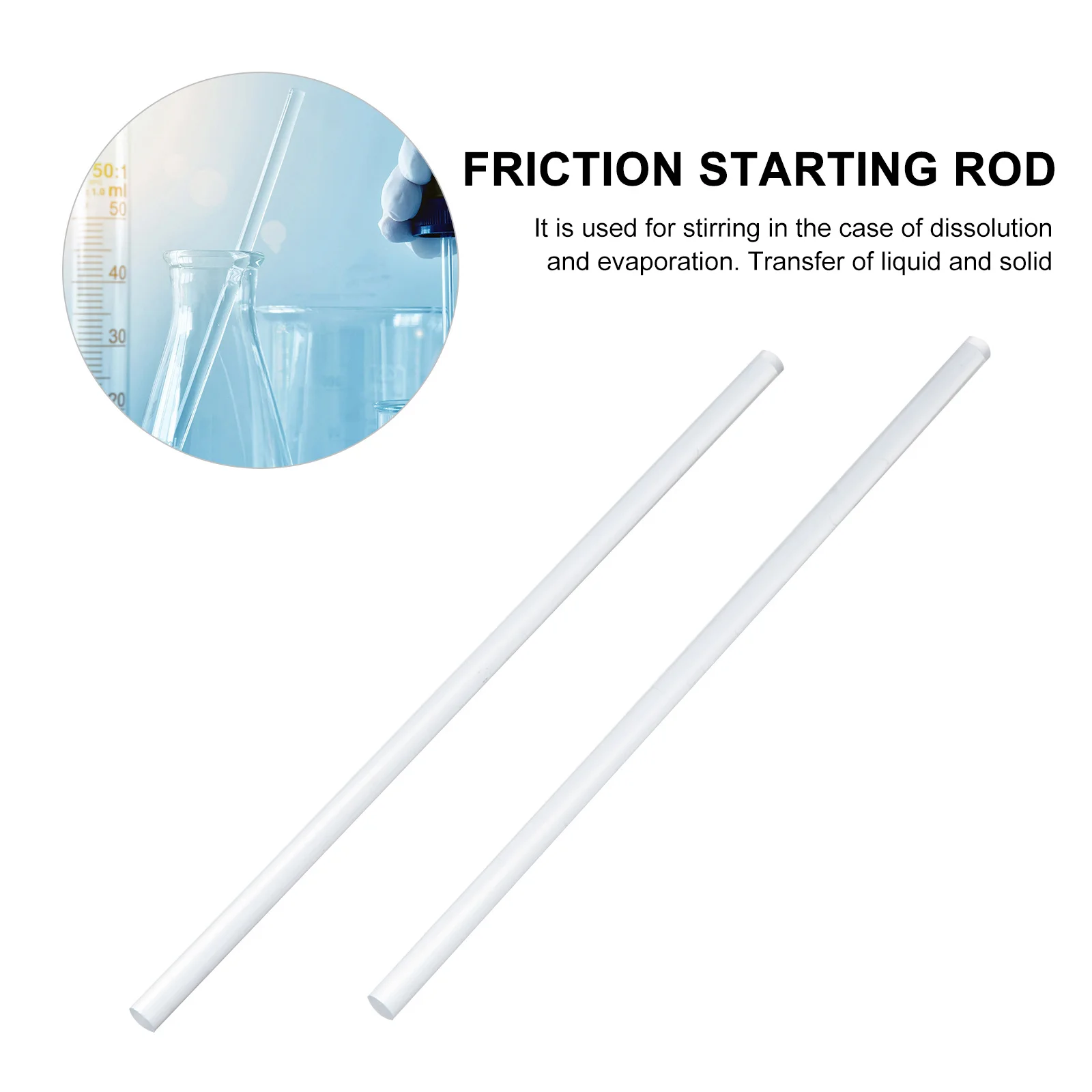 

1 set 1 Set Friction Electrification Rod High Quality Static Experiment Supply For Physics Class Teaching Aids Laboratory Use