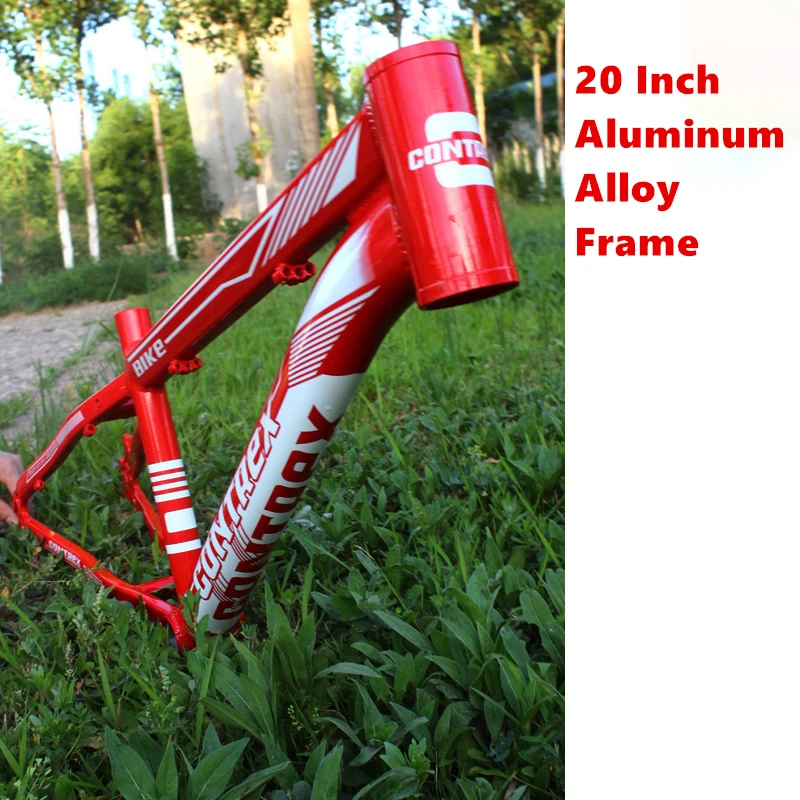 20 Inch Aluminum Alloy Mountain Bike Frame Variable Speed Disc Brake For Children MTB Bicycle With Seatpost Clip And Tail Hook