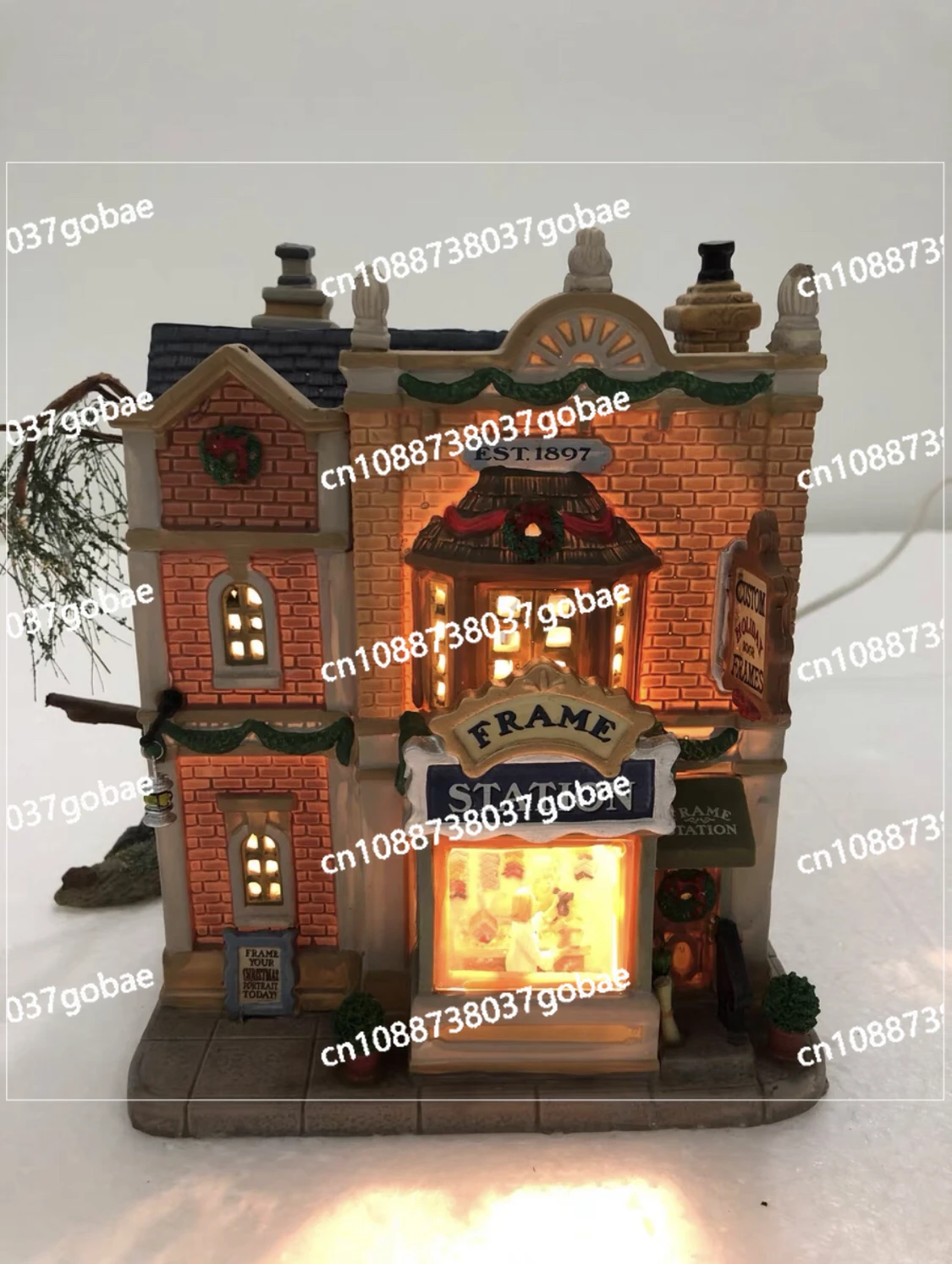 Foreign Trade Export Christmas Decorations Christmas Hut Scene Ornaments Lighting Festive Atmosphere Layout