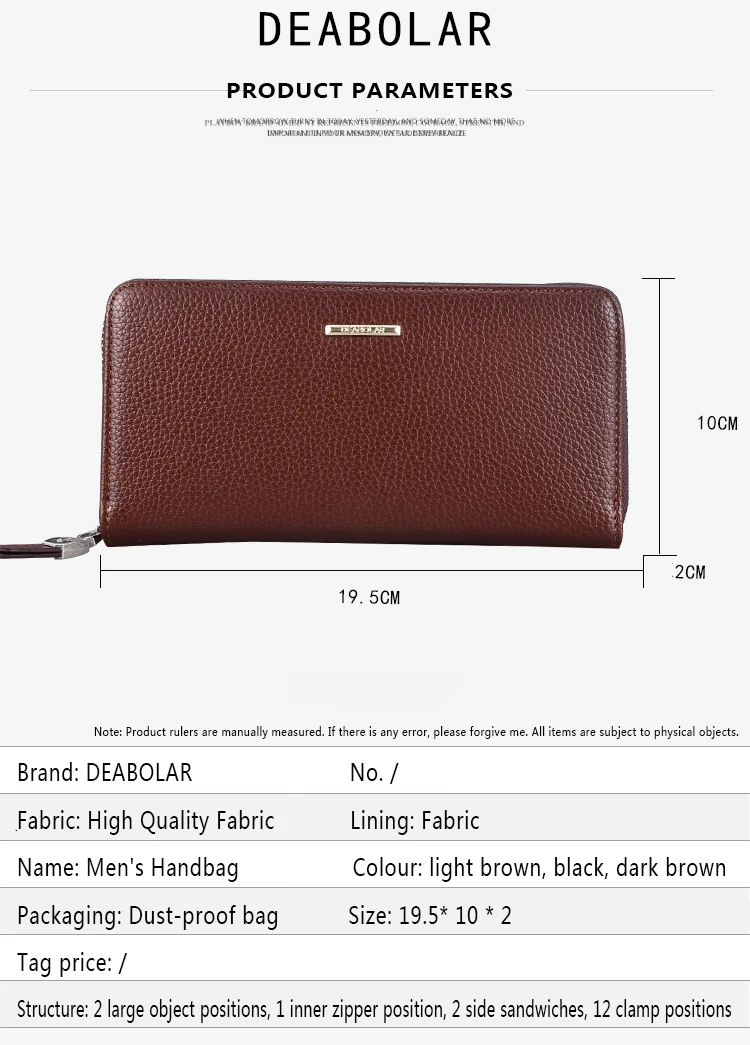 Lange Geldbörse aus Pu-Leder mit Reißverschluss für Herren, Clutch-Tasche, Multi-Card, Herrenhandtasche, Geschenk für Herren, Business-Geldbörse für Herren – Detail 7