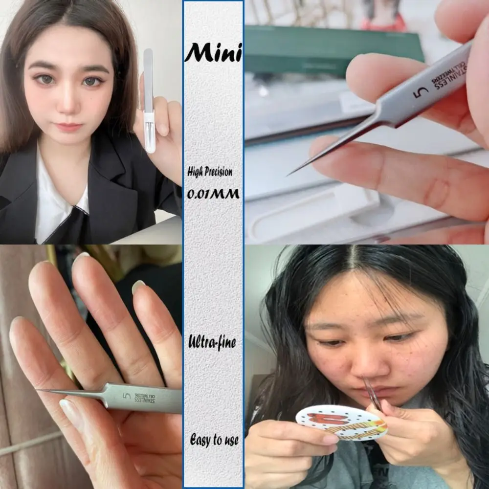 8 stks/set Artefact Schrapen & Sluiten Schoonheidssalon Gezichtsverzorging Acne Naald Puistje Remover Mobiele Clip Mee-eter Pincet