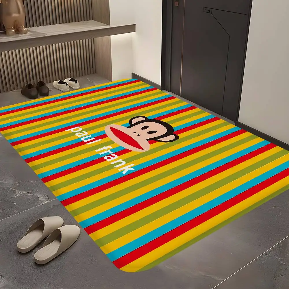 Logo P-Pauls F-Frank Anmie Door Mat Washable Non-Slip Living Room Sofa Chairs Area Mat Kitchen Toilet Rug