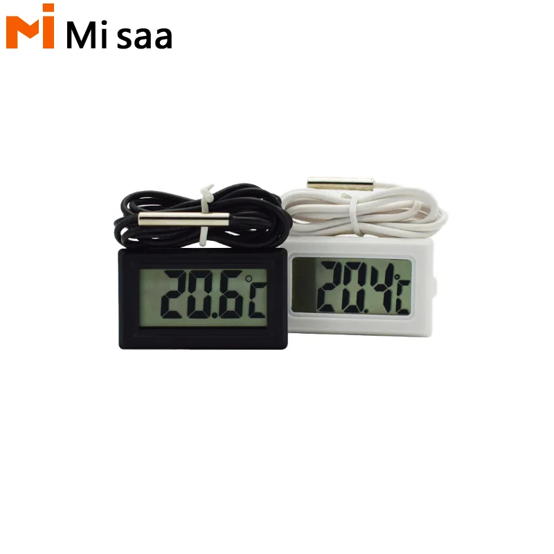 Electronic Thermometer Mini Temperature Sensor Waterproof Lcd Digital Aquarium Accessories Household Thermometer Convenient