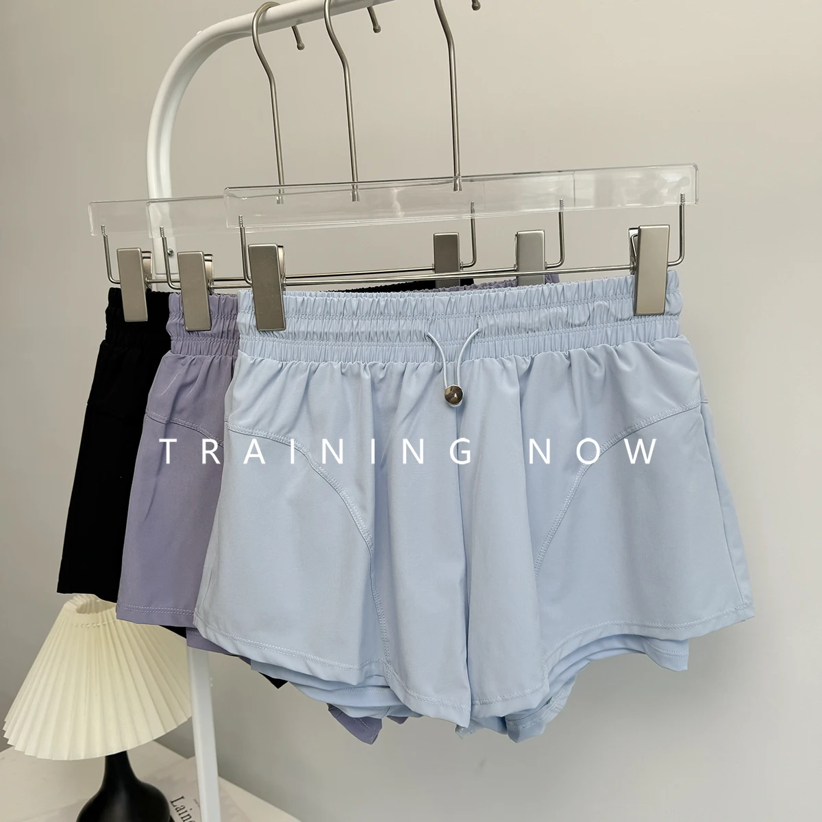 

Anti-exposure jogging shorts for women in summer marathon fitness training quick-drying three-quarter pants jump rope yoga