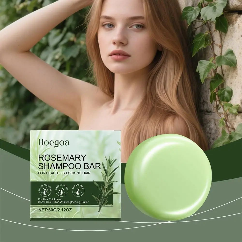 

Мягкий очищающий шампунь с розмарином, улучшает поврежденные волосы, питает, восстанавливает рост, контролирует баланс масла, 60 г