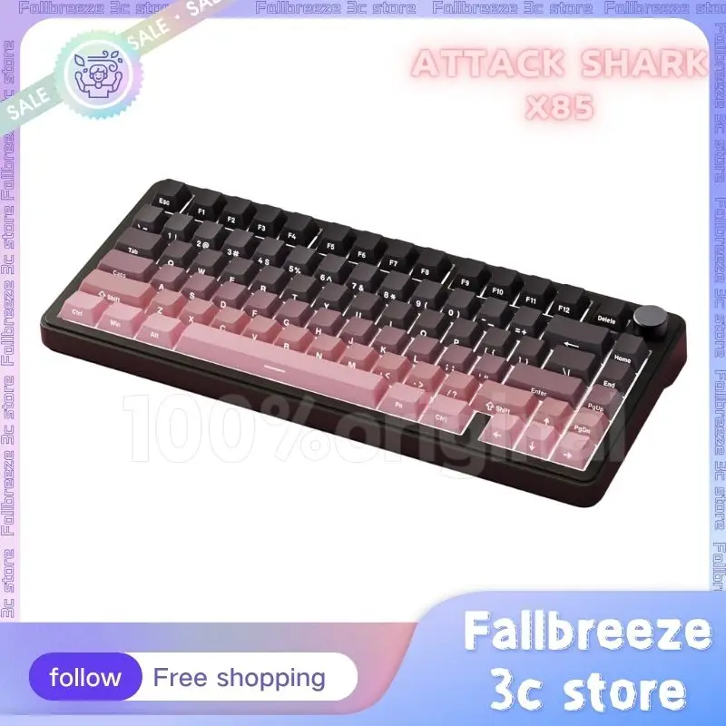 

Attack Shark X85 Mechanical Keyboard 3mode 2.4G/USB/Bluetooth Wireless Keyboard RGB Hot Swap Light 80 keys Gamer Keyboards Gift