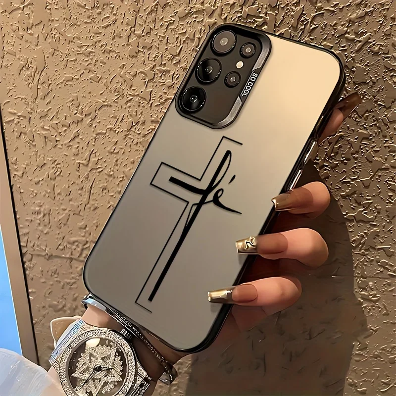 เคสโทรศัพท์ Cross creative เหมาะสำหรับ Samsung S25 24 23 22 21 20 Plus/Ultra/FE ป้องกันการตกกระแทกและกันแรงสั่นสะเทือน