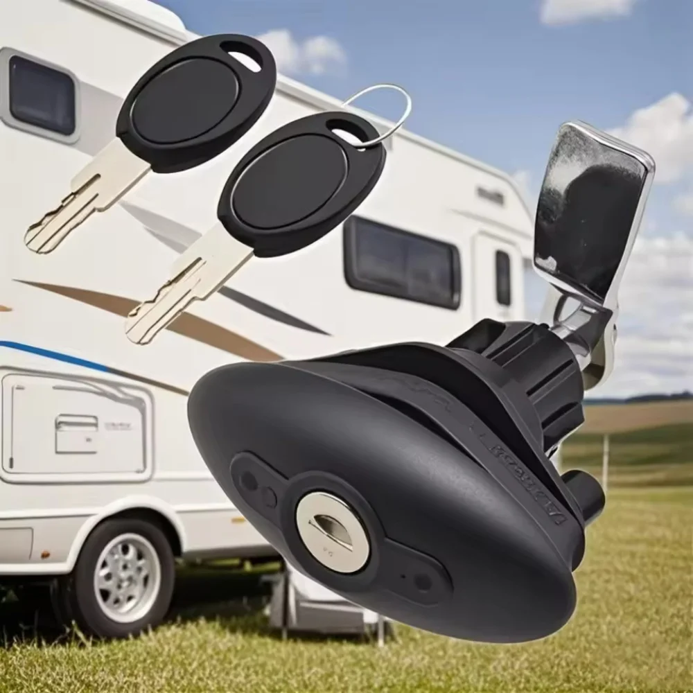 Stainless Steel RV T-Handle Lock For Swift Elldis Caravan Motorhome Enhanced Security & Corrosion Resistance With 2 Keys
