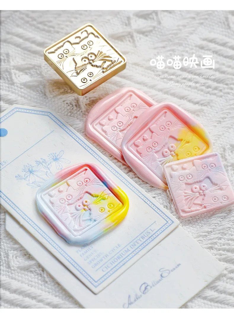 Wax Seal Stamp Cute Animals Stamp Head For Cards Envelopes Festival Invitations Scrapbooking Fire Paint Sealing Head