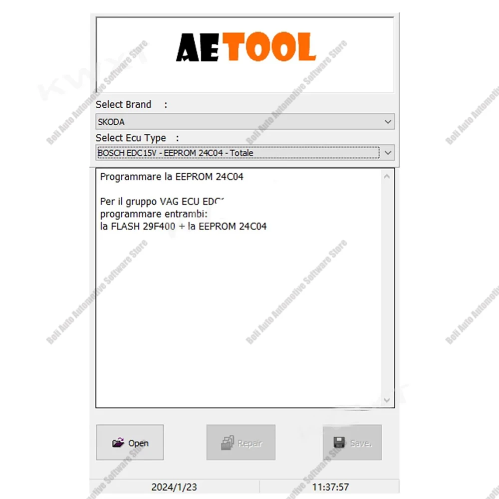 AETOOL IMMO REMOVER V1.3 AETOOL Immo Eeprom Off Software Virginize ECU Dump Decode ECU Calculate PIN Virgin/IMMO Remover