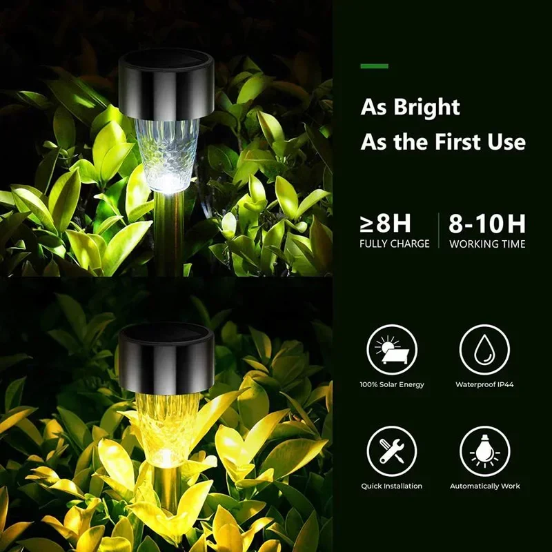 Outdoor Solar LED Lawn Lantern, iluminação impermeável, quintal, Villa, estrada, caminho, varanda, jardim, lâmpada decorativa