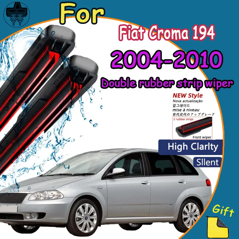 

Front Windshield Wiper Blades 2pcs Windscreen Window Accessories For Fiat Croma 194 2004-2010
