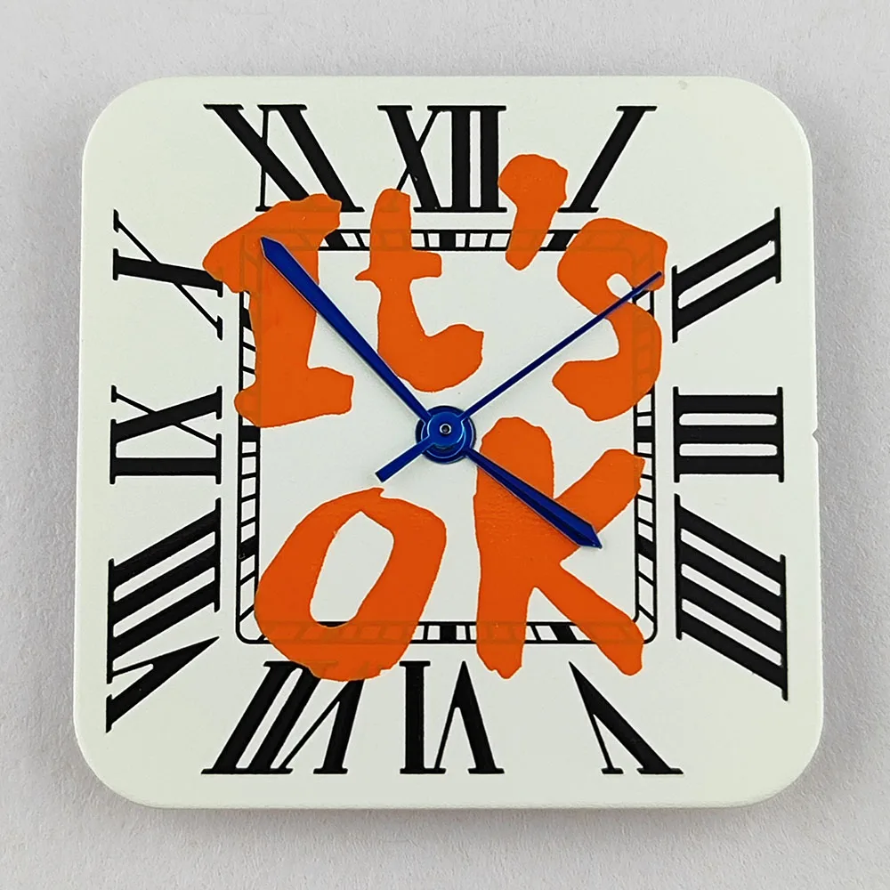 قرص ساعة NH35 قرص مربع أرقام رومانية قرص مخصص مناسب لملحقات ساعة الحركة NH35