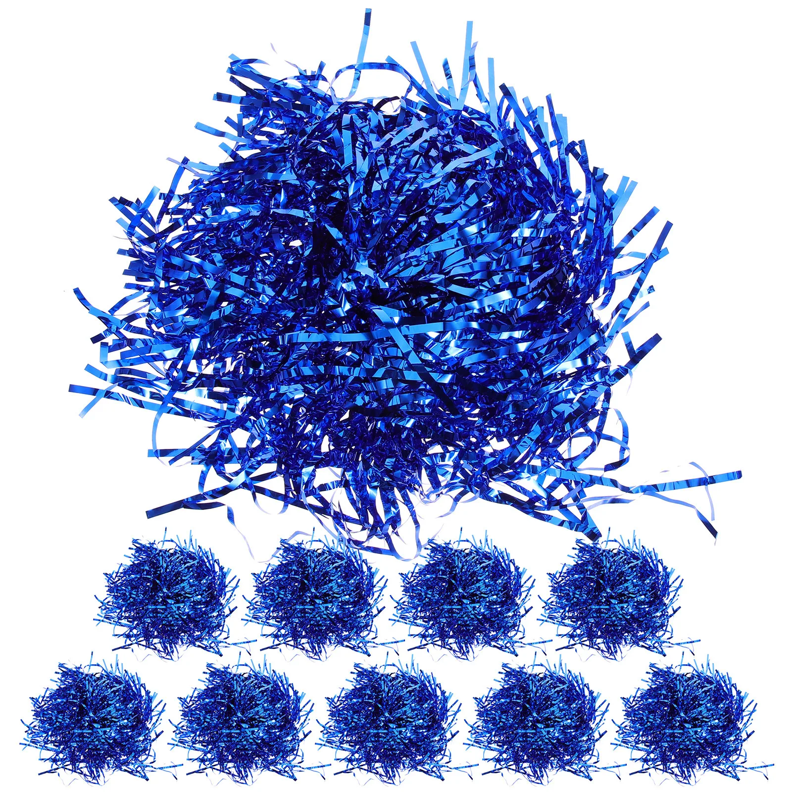 10 قطعة Pompom التشجيع الألوان الزاهية دائم قابلة لإعادة الاستخدام يهتف الدعائم للمسابقات الرياضية عروض الرقص