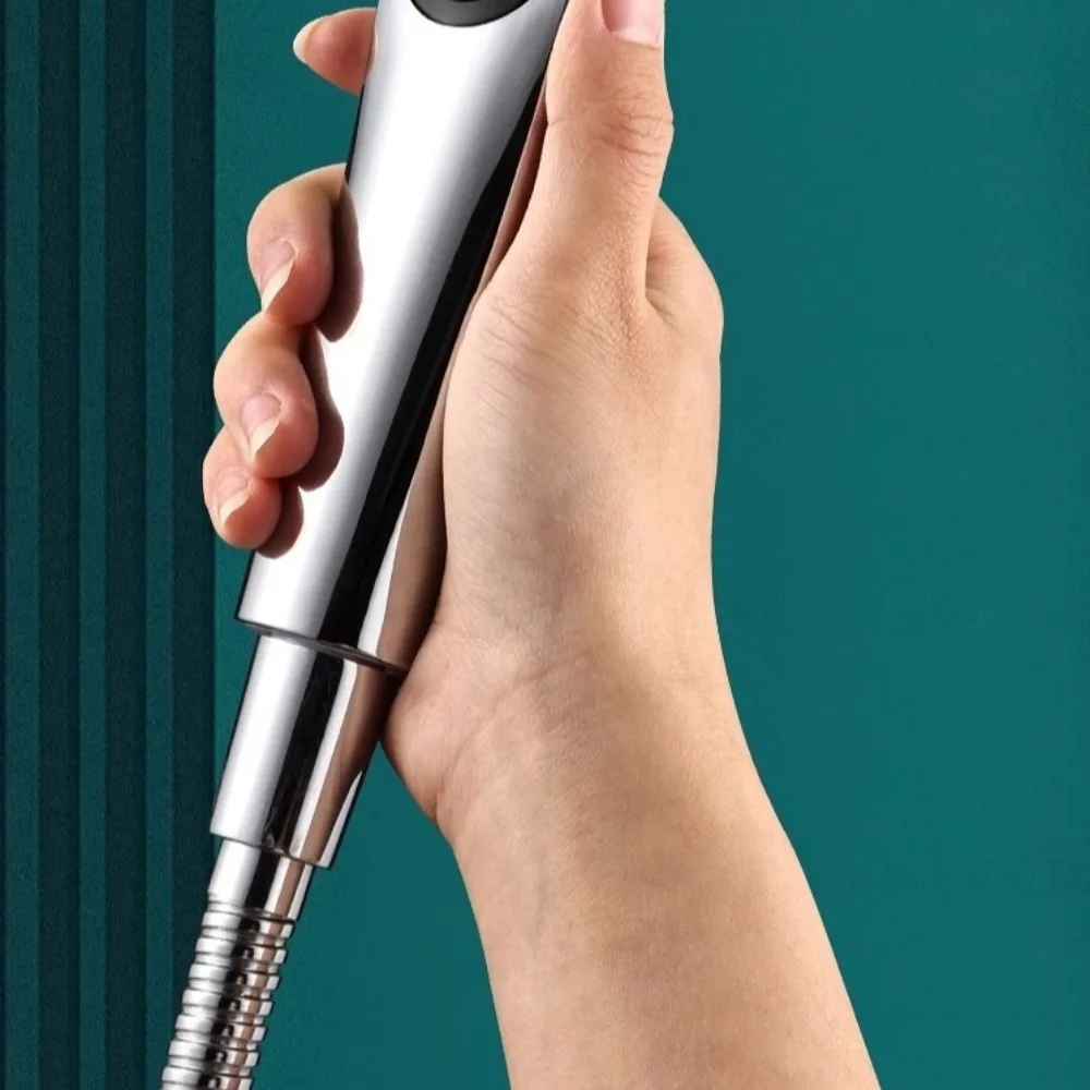 

13cm Panel 3-Mode Shower Head Three Spray Modes Water Saving Design Pressurized Shower Head Plastic Adjustment