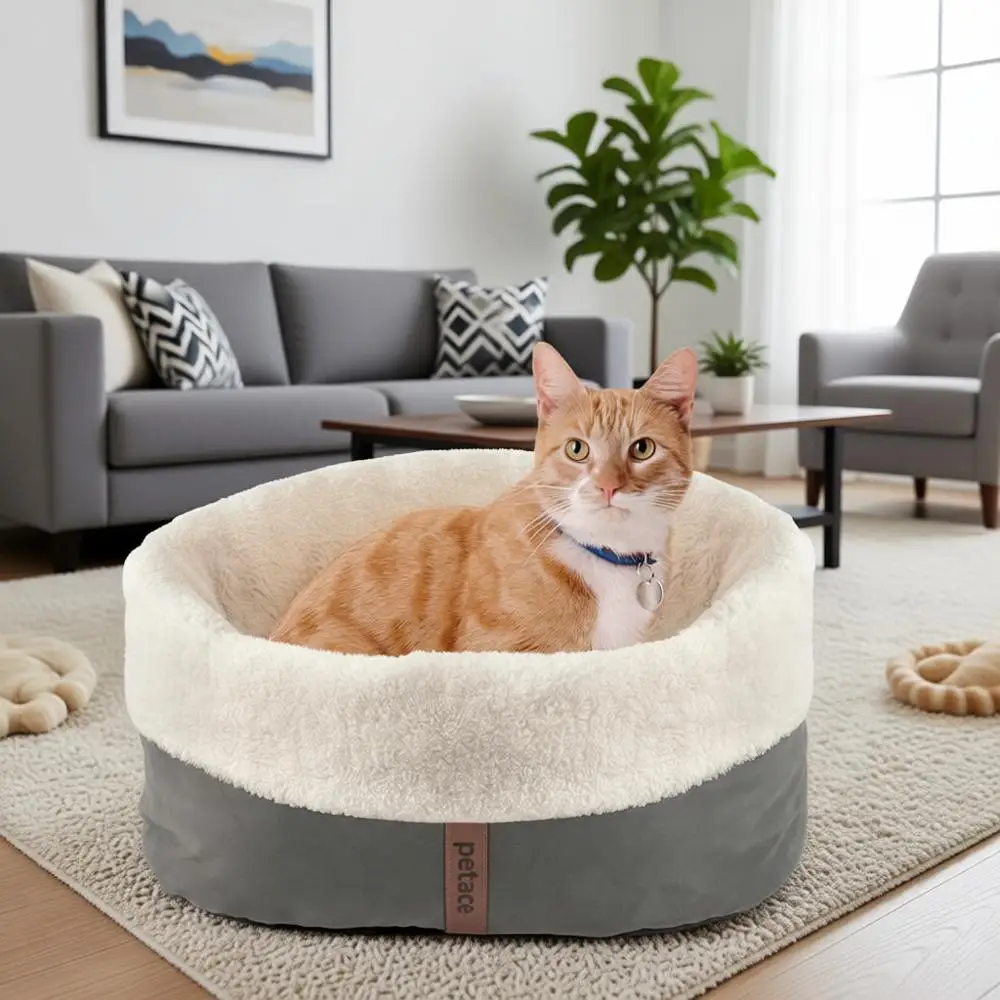 

Подогреваемая лежанка с таймером автоматического отключения, 17,7 x 13,7 дюймов, с регулируемой температурой, для домашних животных (для котят, щенков и других)