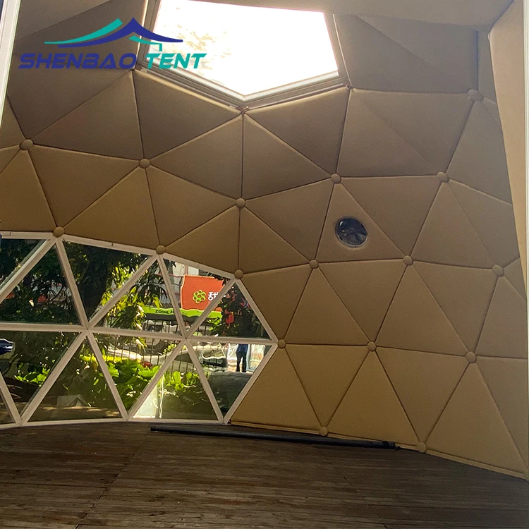 SHENBAO Luxury Outdoor PVC Hotel Glamping Dome Tent Garden Igloo House Dome Geodesic Domes For Camping Made China For Trade