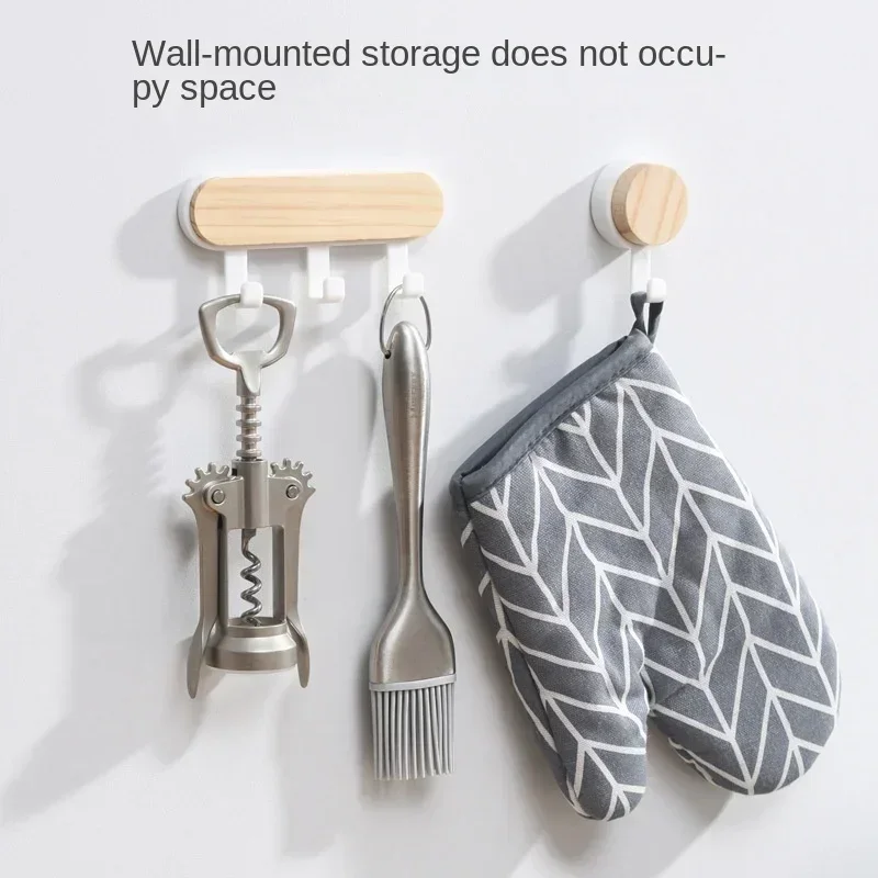 Hat Scarf Storage Organizer Wood Key Holder Strong Key Ring Rack Phone Hooks Clerk Housekeeper Wall Mounted Hangers