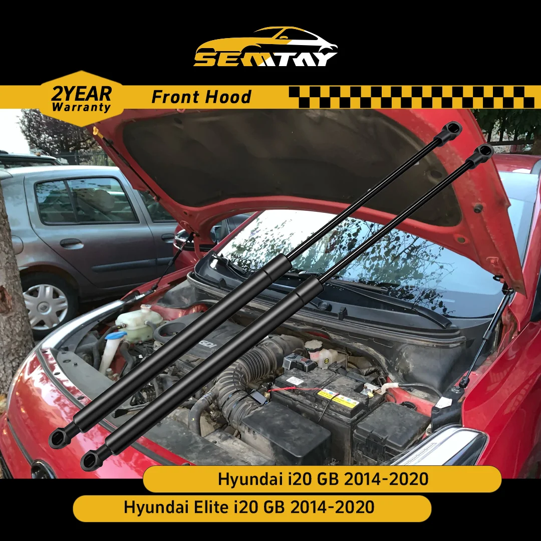

SEMTAY Hood Struts for Hyundai Elite i20 GB/i20 GB 2014-2020 Bonnet Shocks Compatible with Bonnet Damper Auto Part