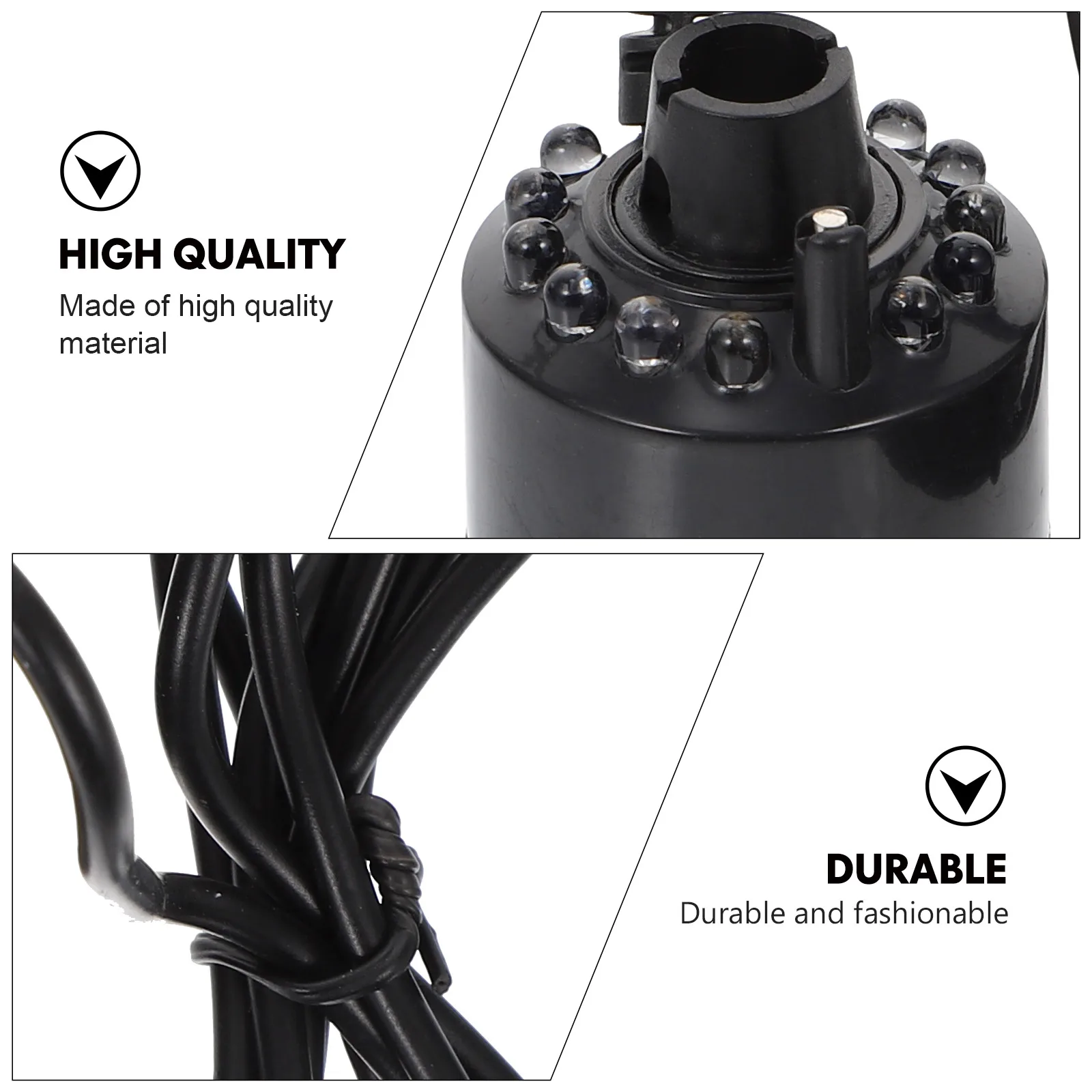 

Mist Maker Fog Generator for Fish Tank Aquarium Pond Accessory Light Sprayer Air Humidifier Low Noise Romantic Scene