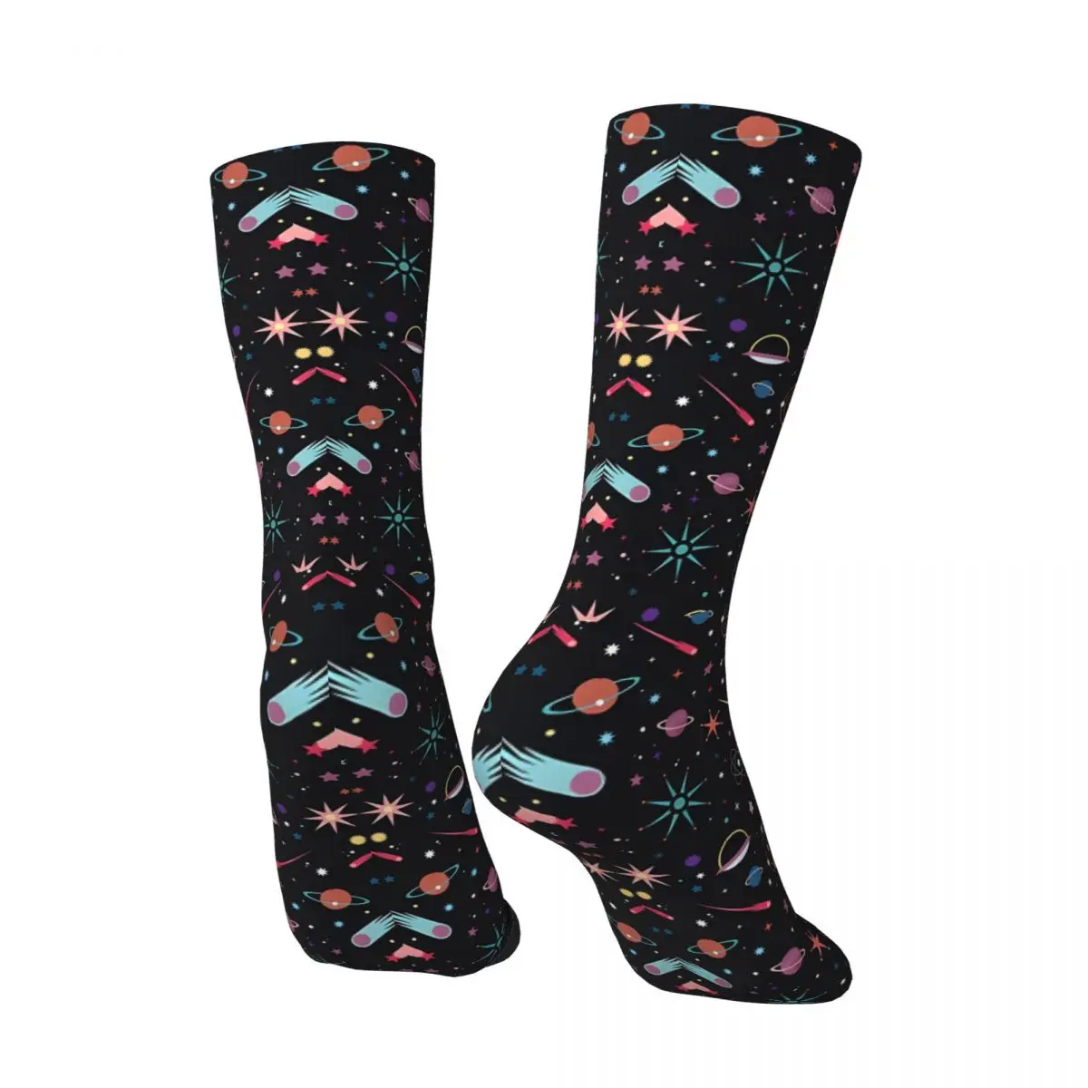 Hip Hop Retro Fly Through Space Crazy Men's compression Socks Unisex Mysterious And Interesting Universe Street Style Crew Sock