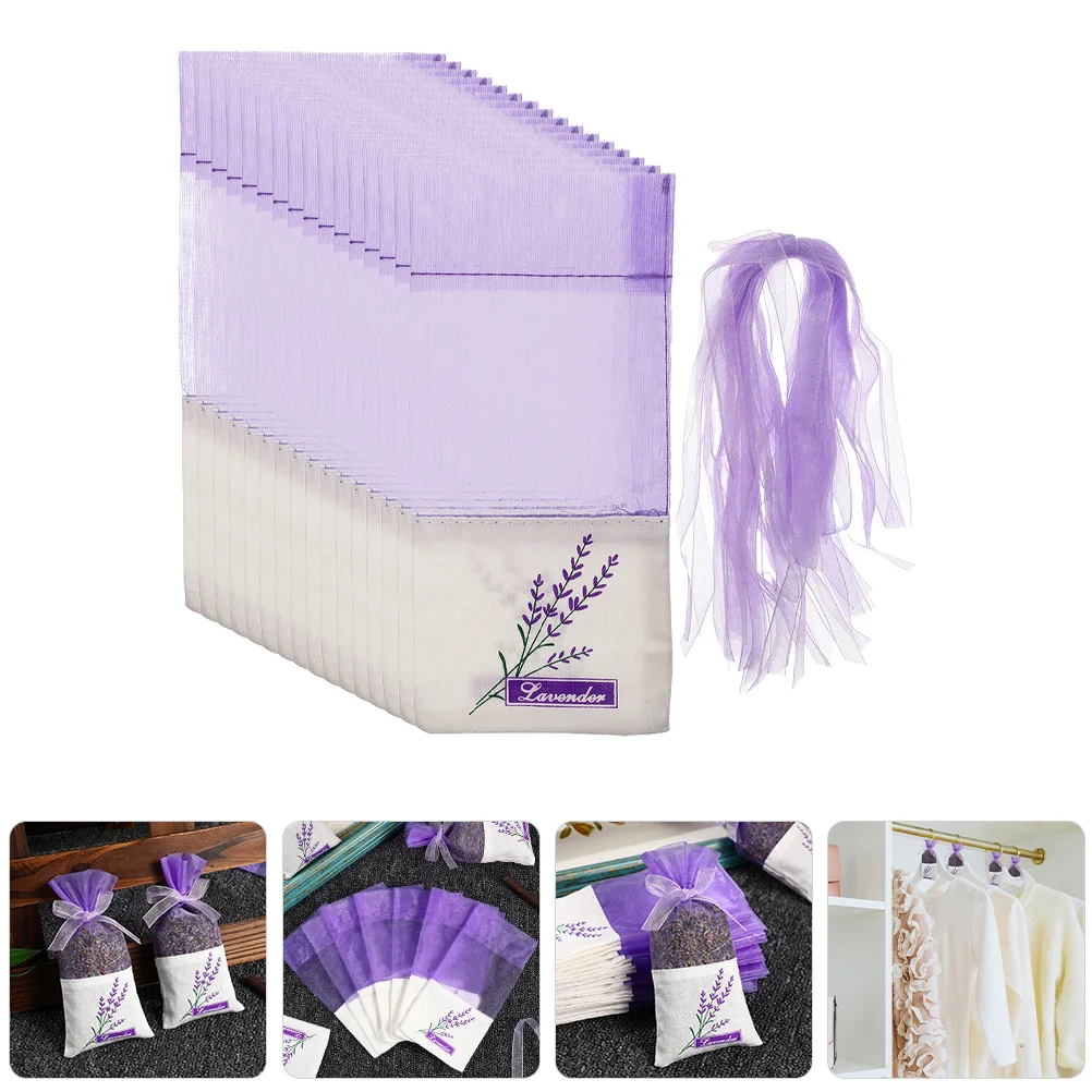 

50 Pcs Vosarea Lavender DIY Scent Bags Sachet Storage Packing Spice Sachets Empty Perfume Cotton