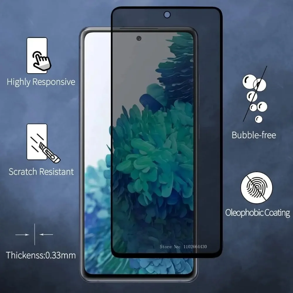 2/4Pcs Anti Spy Privacy Black Glass For Samsung Galaxy A54 A34 A14 A15 A25 A35 A05 5G Screen Protector S20FE A53 A55 S21FE Glass
