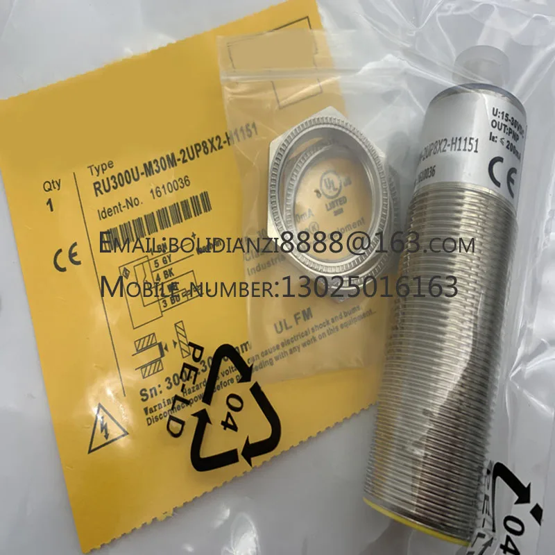 

New ultrasonic sensor RU300U-EM30E-LIU2PN8X2T-H1151/3GD One year warranty In stock