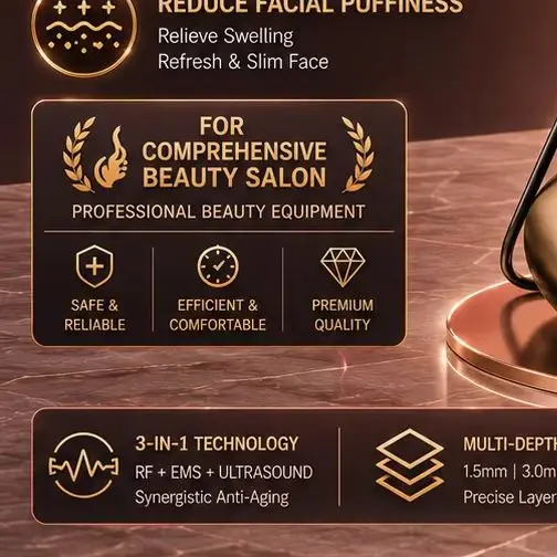 3 In 1 HIFU Facial Body Machine 360MAX 25D, Multi-Cartridge Non-Invasive Skin Lifting Anti-Wrinkle Body Shaping Beauty Equipment