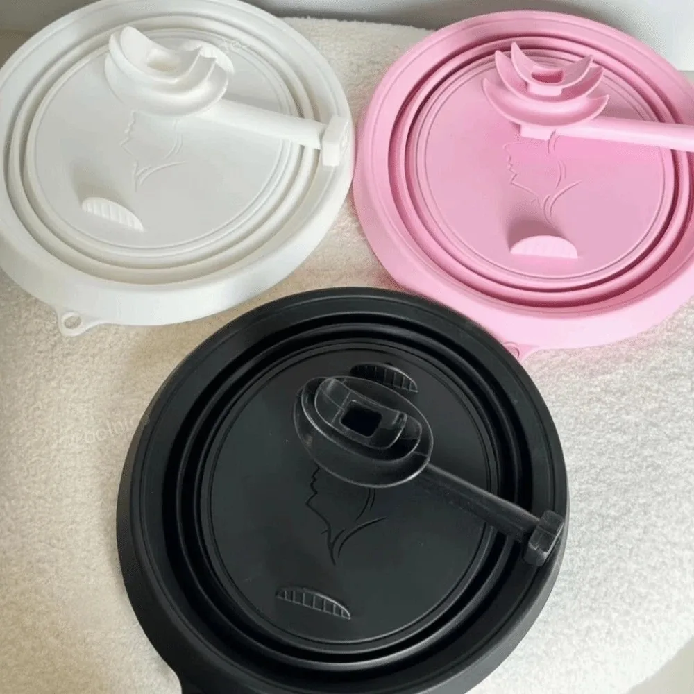 Silicone Breathing Ice Folding Basin Built-in Ice Tray Skin Tightening Facial Plunge Bowl Portable Anti-Inflammation