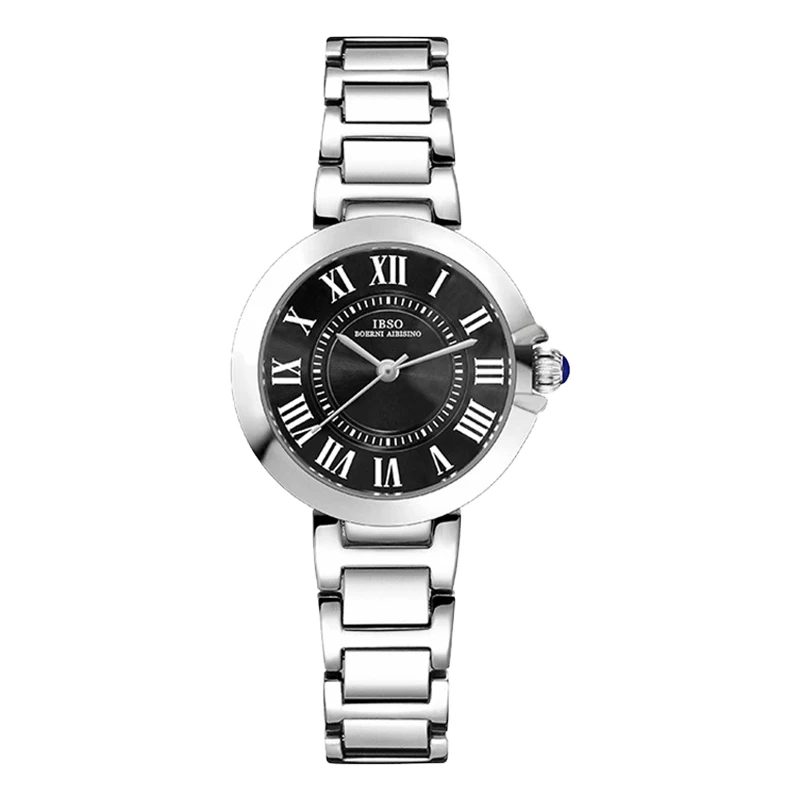 Fashion Original Women Wristwatches Pink Stainless Steel Waterproof Female Hand Clock Luxury Designer Trendy Black Watch Ladies