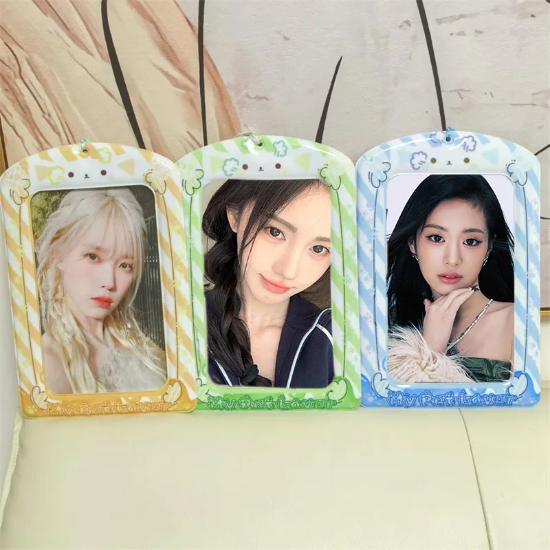 KPOP Card Holder Puppy Series A4 New Card Holder Card Holder LOMO Card Organizer Portrait Photo Display Frame Hanging Decoration