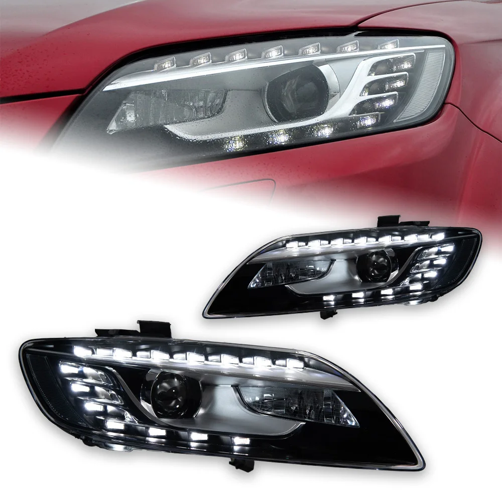 Car Styling Head Lamp For Audi Q7 LED Headlight 2007-2016 Projector Lens Front Dynamic Signal Animation Automotive Accessories