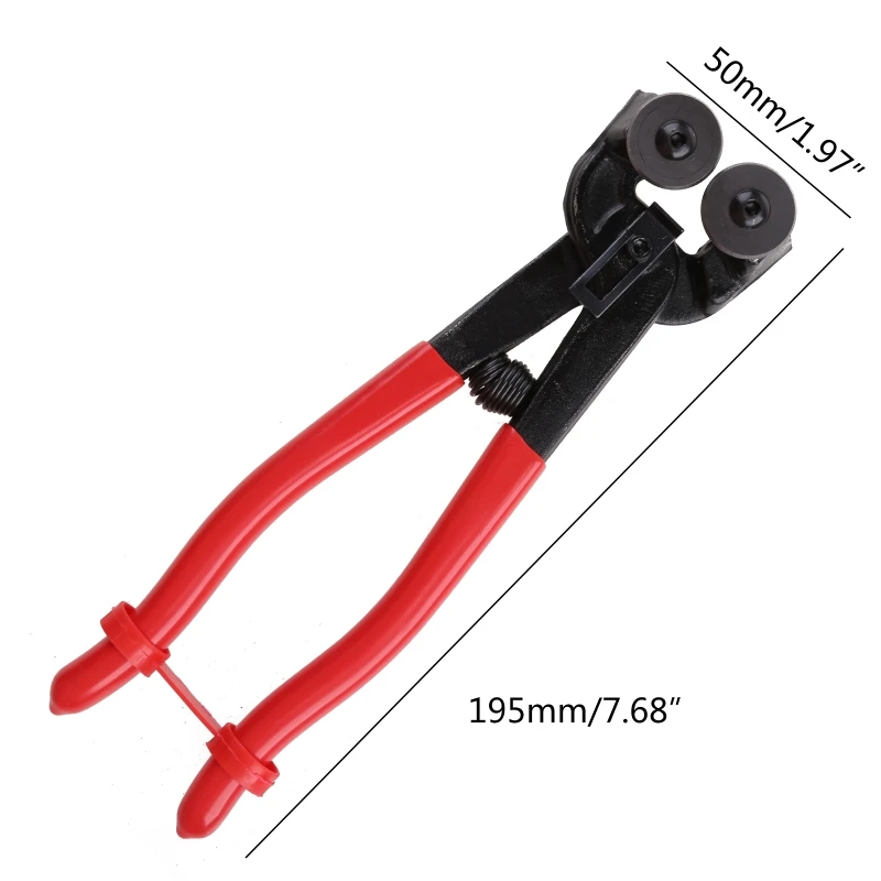 Glass Mosaic Cutter 8 Inch Heavy Duty Mosaic Tool Glass Cutting Nipper Wheeled Cutter Pliers Tool for Ceramic Tile