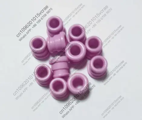 10Pcs small outer diameter 7.7 * total height 8 * inner hole 4 with slot through coil with slot porcelain ring