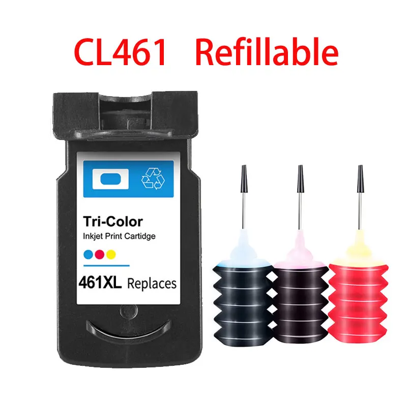 Compatible Refillable Ink Cartridge For Canon  460 461 PG460 CL461 PIXMA TS5340 TS7440 Printer