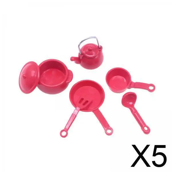 

Миниатюрный стол, кукольный домик, набор посуды, пластиковые кухонные аксессуары, украшение для кукольного дома в масштабе 1, 12, кухонные игры