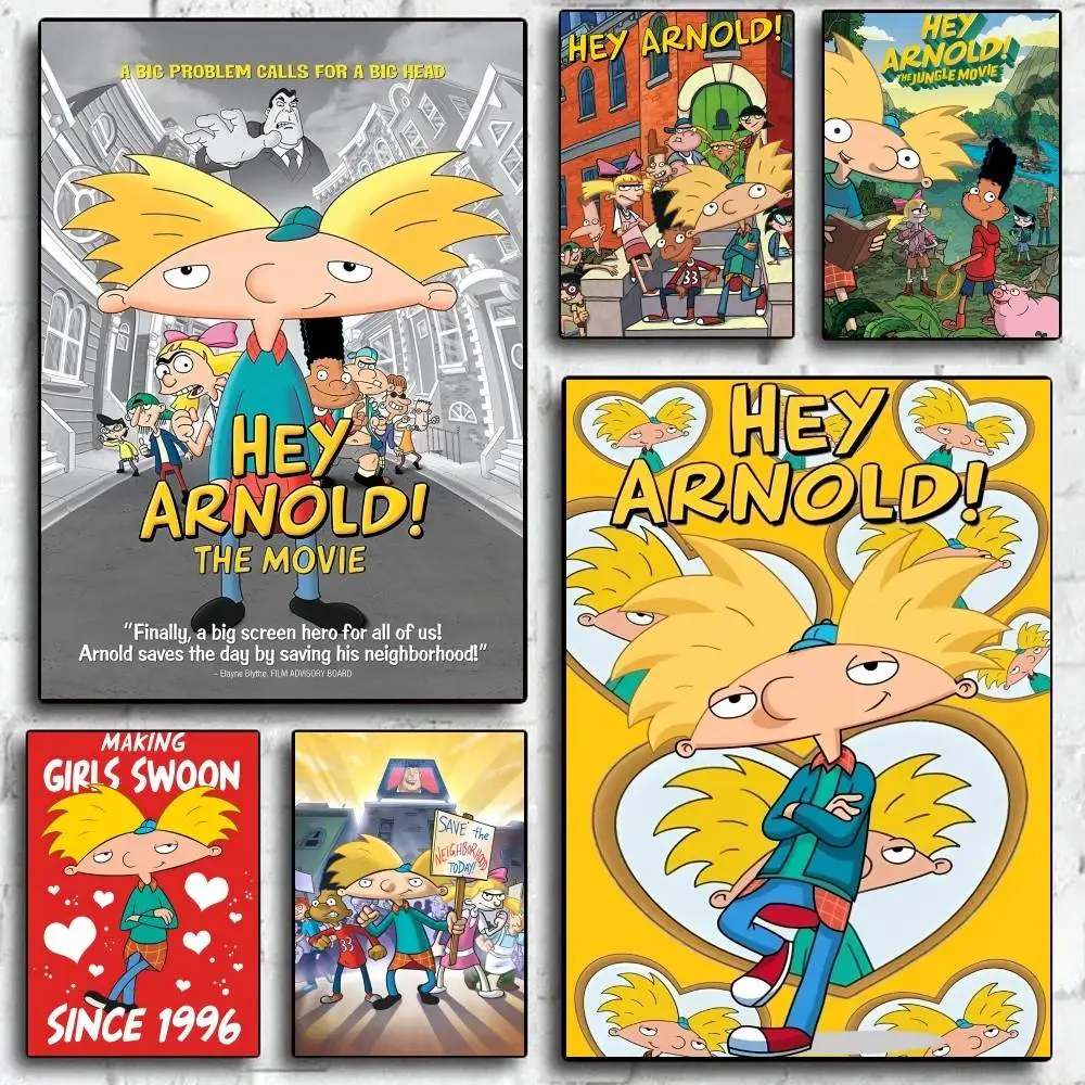 1 قطعة الكرتون كول يا أرنولد المشارك طباعة لغرفة النوم غرفة المعيشة ديكور المنزل اللوحة جدار الفن HD صورة جدارية #1