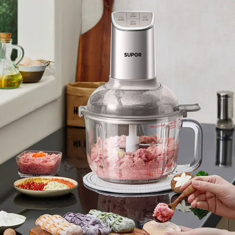 Meat grinder household fully automatic multi-function dough kneading machine electric small cooking mixer
