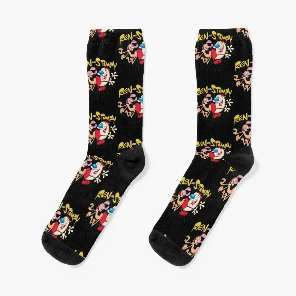 Ren and Stimpy Bump Socks Thermal man winter colored Socks Men Women's