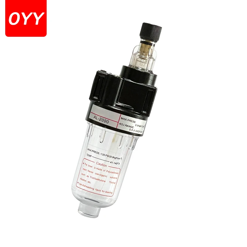 

AL2000 Lubricator Regulator Compressed Air Filter Airbrush Air Compressor Pressure Reducing 1/4"