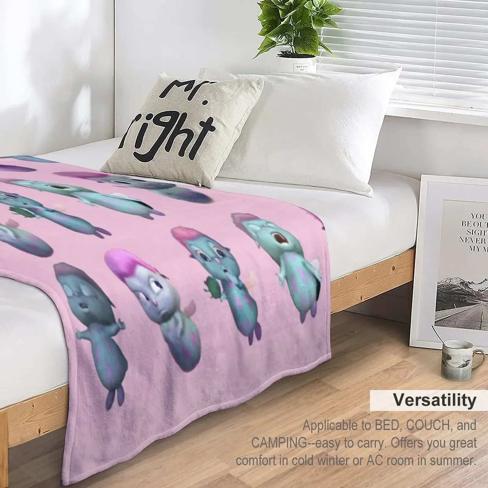 Bibble Expressions Throw Blanket Soft Plush Plaid Decorative Throw Blanket Hairy Blanket throw blanket  blankets for beds